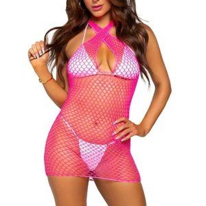 𝅺VEGAS Ready Fishnet Cover Up